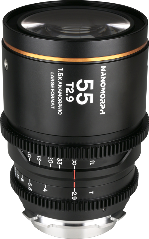 Obiectiv cinematic Laowa Nanomorph LF 55mm T2.9 1.5X, Amber, Montura Arri PL/Canon EF [1]