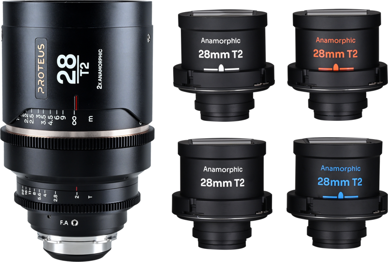Obiectiv cinematic Laowa Proteus Flex 2X Anamorphic 28mm T2, Monutra Arri PL/Canon EF [1]