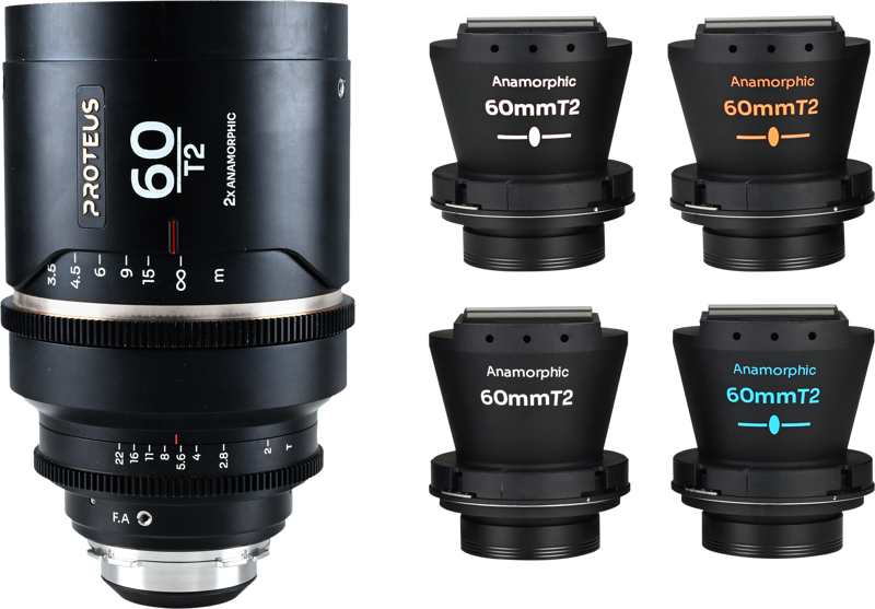 Obiectiv cinematic Laowa Proteus Flex 2X Anamorphic 60mm T2, Monutra Arri PL/Canon EF [1]