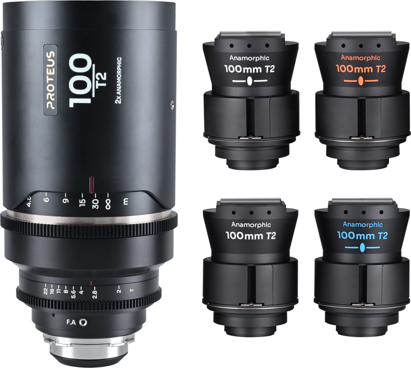 Obiectiv cinematic Laowa Proteus Flex 2X Anamorphic 100mm T2, Monutra Arri PL/Canon EF [1]