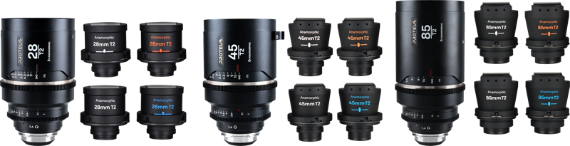 Set 3 obiective Laowa Proteus Flex 2X Anamorphic, Set A (28mm, 45mm, 85mm), Montura Arri PL/Canon EF [1]