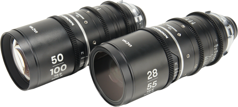 Obiectiv cinematic Laowa Nanomorph S35 Zoom 2-Lens Bundle  (28-55mm, 50-100mm), Silver, Montura Arri PL [1]
