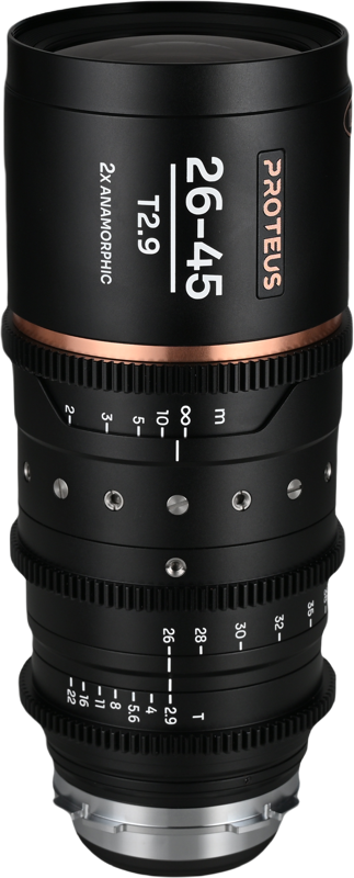Obiectiv cinematic Laowa Proteus Zoom 2X Anamorphic 26-45mm T2.9, Amber, Montura  Arri PL/Canon EF [1]