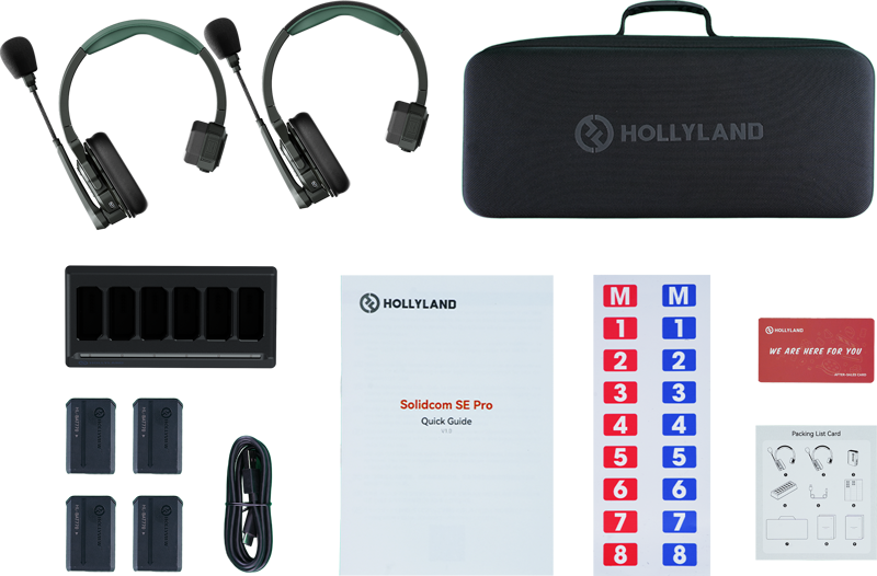 Sistem intercom 2 persoane Hollyland Solidcom SE Pro, anulare zgomot [1]