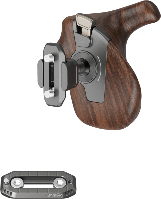 Maner din lemn cu clema NATO pe partea dreapta SmallRig 5192 ImageGrip Series [1]