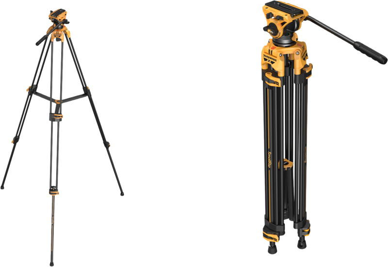 Trepied video cap fluid SmallRig 5523, AD-01 (BumbleBee Edition), 187 cm, pana la 8KG [1]