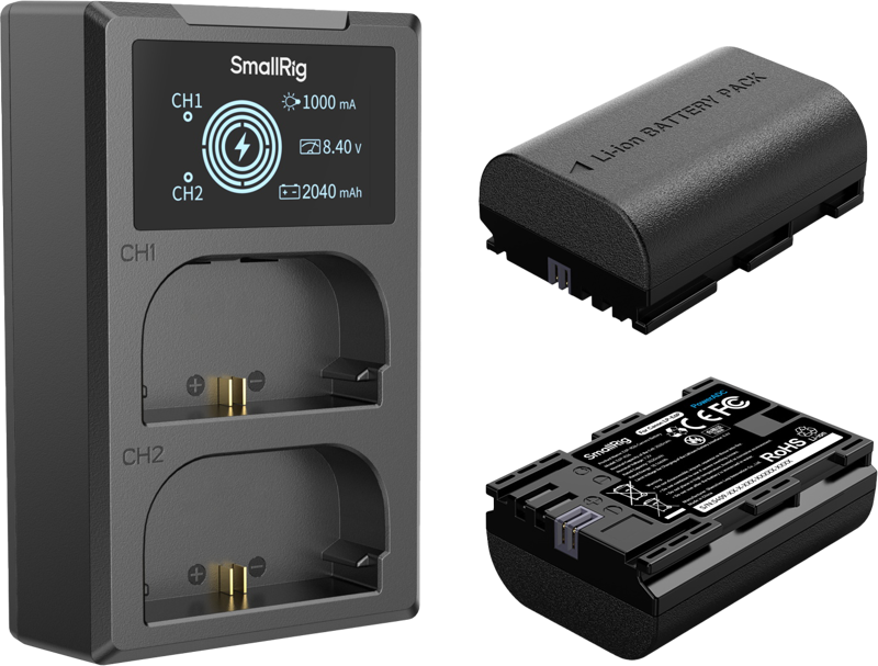 Kit baterie + incarcator SmallRig 5409 pentru Canon LP-E6P [1]