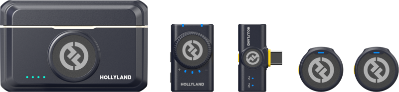 Kit lavaliere wireless Hollyland LARK M2 Mini Combo, receptor cameră, receptor USB-C [1]