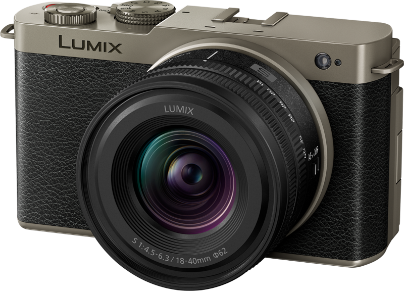 Aparat Foto Mirrorless Panasonic Lumix S9, Kit cu Obiectiv 18-40mm F4.5-6.3, Titanium Black [1]