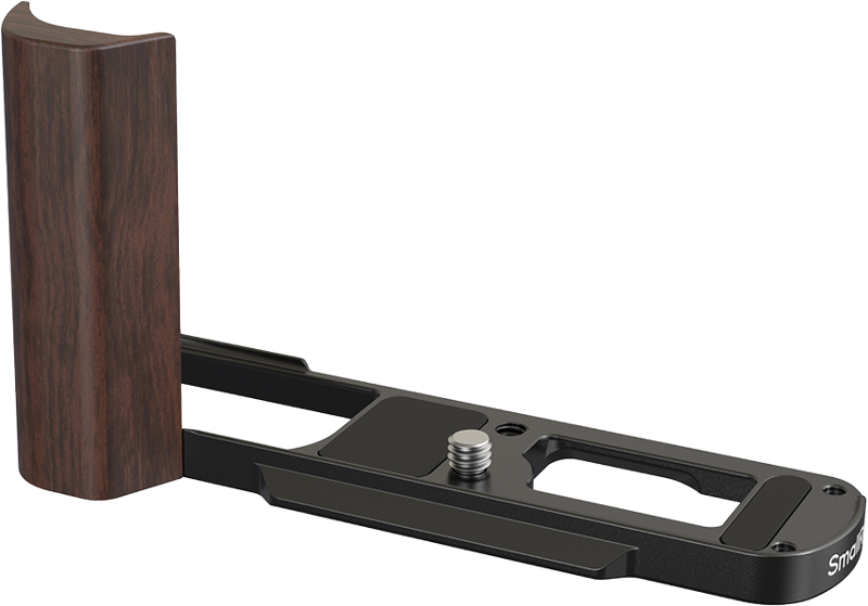Maner de lemn cu baza L SmallRig 5942 pentru Panasonic LUMIX L10, Negru [1]