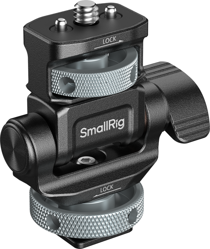 Suport pentru monitor SmallRig 6313 pentru filmare orizontala si verticala, montura cold shoe [1]