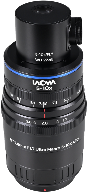 Obiectiv Laowa Aksen 17.5mm f/1.7 5-10X Ultra Macro APO Ver. Ilumianre Coaxiala, Montura Fuji X [1]
