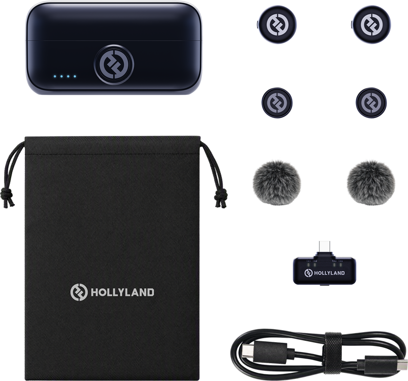 Kit Hollyland Lark M3 Combo 2TX+1RX, USB-C RX, 2x microfon wireless [1]