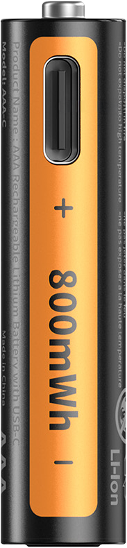 Baterie reincarcabila cu litiu SmallRig 5769 AAA (470 mAh) cu USB-C (4 buc.) [1]