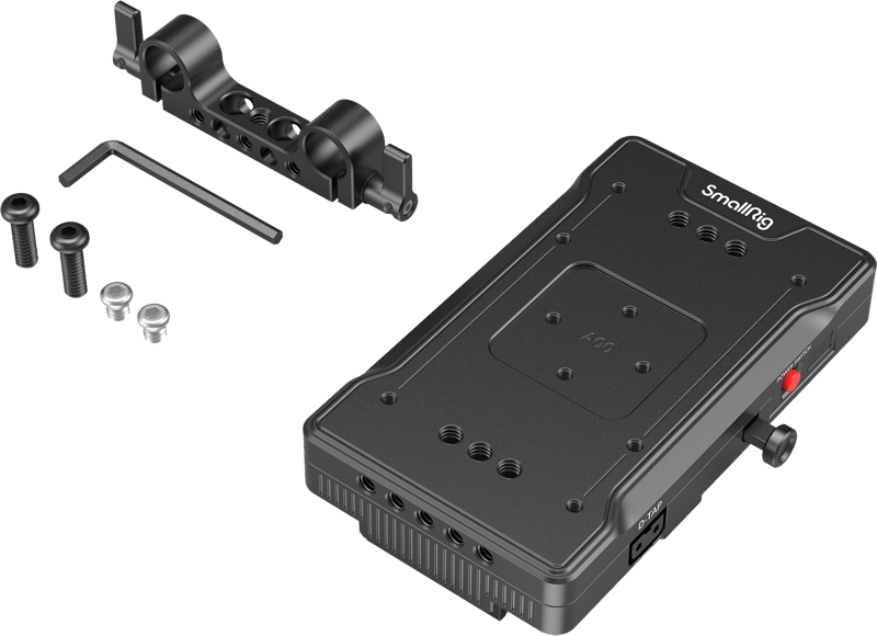 Adaptor montura baterie SmallRig 3203B avansata cu clema duala pentru tije de 15 mm [2]