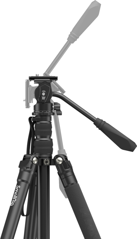Trepied video cap fluid SmallRig 3760 CT180, 183cm, pana la 3KG [2]