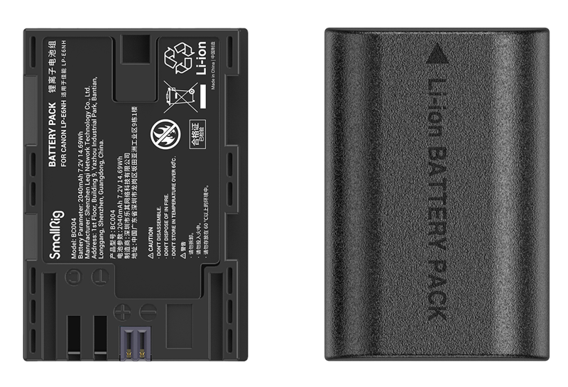 Kit baterie + incarcator SmallRig 3821 LP-E6NH [2]