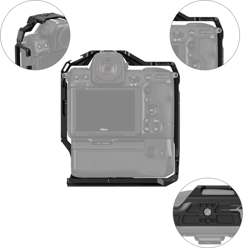 Cage SmallRig 3982 pentru Nikon Z 8 cu grip baterie MB-N12 [2]