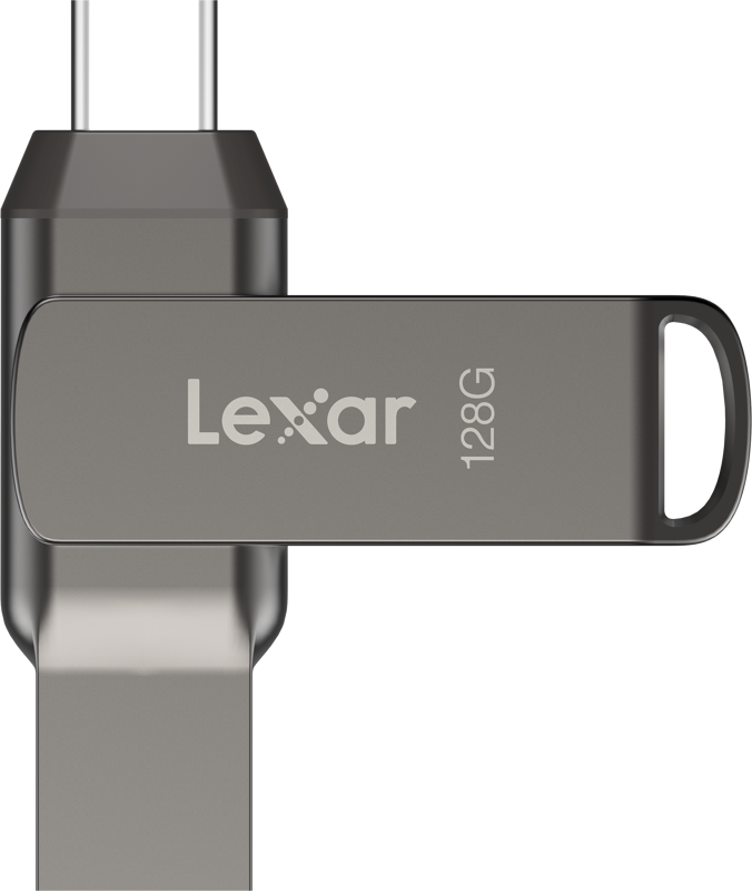 Lexar JumpDrive Dual Drive D400 Type-C/Type-C & Type-A, up to 130MB/s read (USB 3.1) 128GB [2]