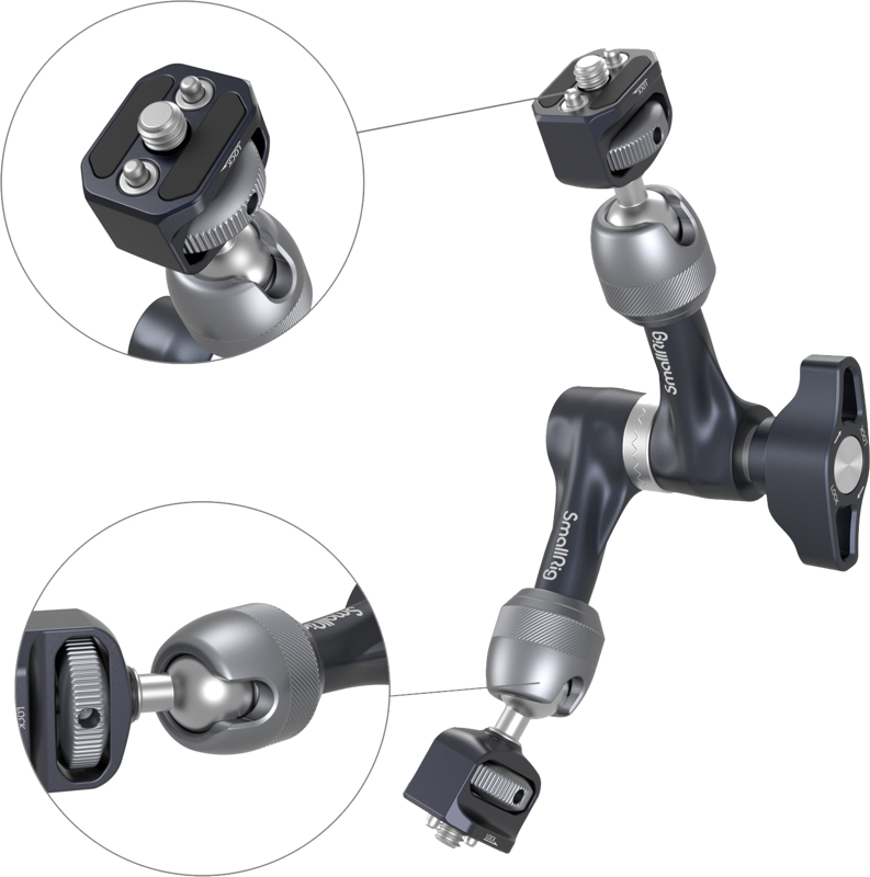 Brat articulat cu roate dintata SmallRig 4194 Magic Arm 7" [2]
