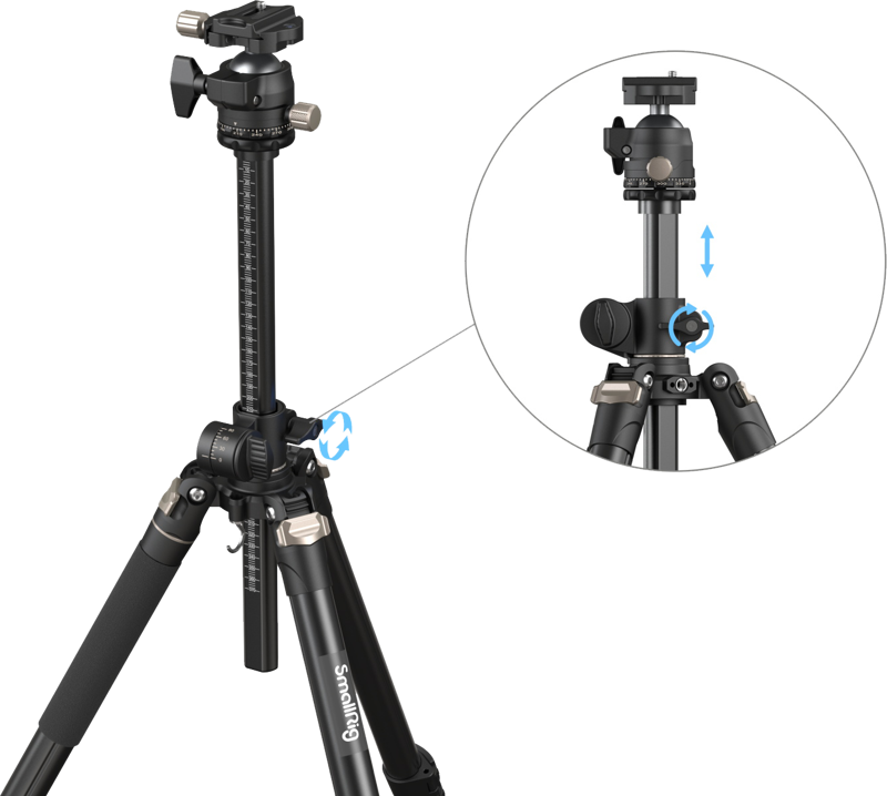 Tripede SmallRig 4288 cu coloana centrala laterala CT200 [2]
