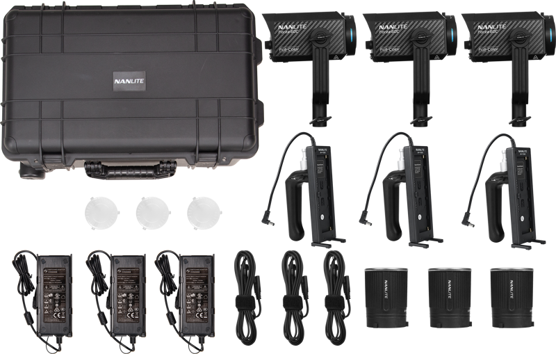 Kit iluminare Nanlite Forza 60C, 3 lampi LED + troller [3]