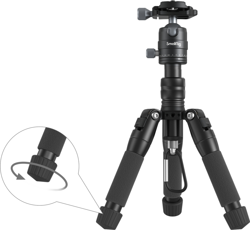 Trepied mini SmallRig 4289 Aluminum VT-20, 52 cm, pana la 6KG [2]