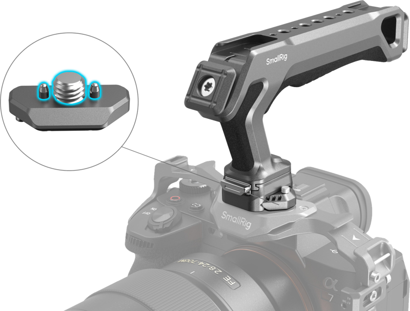 Kit maner cu Quick Release SmallRig 4483 HawkLock H21 Top Handle Kit [2]