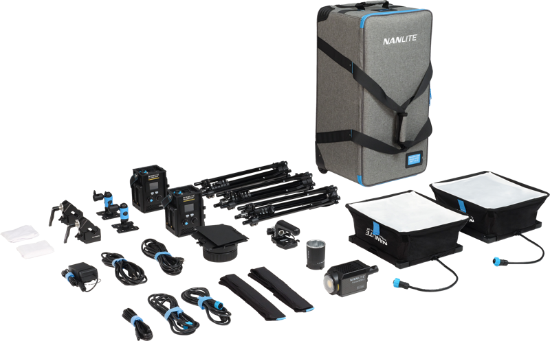 Kit iluminare Nanlite PavoSlim 60B & Forza 60B II, 2 panouri LED & 1 lampa LED + troller [2]