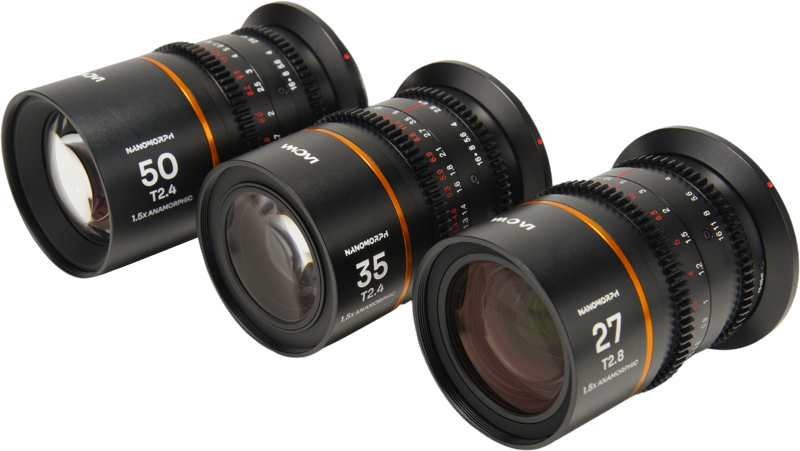 Set 3 obiective cinematice Laowa Nanomorph S35 Prime 27mm, 35mm, 50mm, Amber , Montura Canon RF [2]