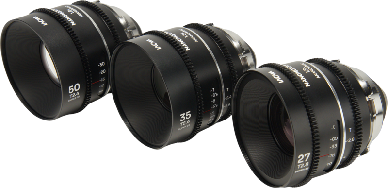 Set 3 obiective cinematice Laowa Nanomorph S35 Prime 27mm, 35mm, 50mm, Silver , Montura  Arri PL/Canon EF [2]