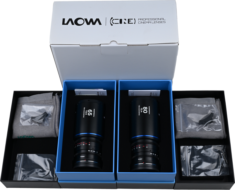 Set 2 obiective cinematice Laowa Nanomorph S35 Prime 65mm, 80mm, Blue, Montura DL [2]