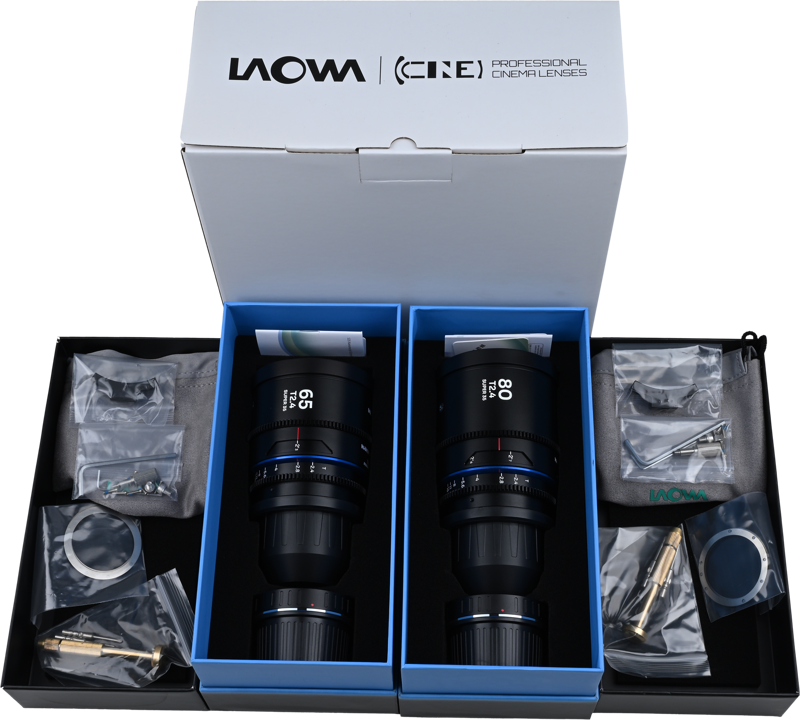 Set 2 obiective cinematice Laowa Nanomorph S35 Prime 65mm, 80mm, Blue, Montura Arri PL/Canon EF [2]