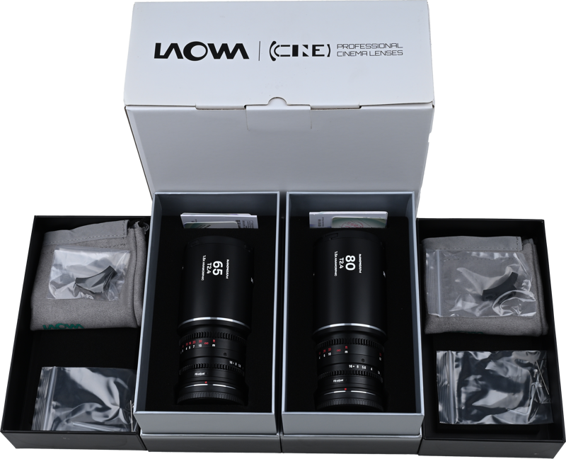 Set 2 obiective cinematice Laowa Nanomorph S35 Prime 65mm, 80mm, Silver, MonturaDL [2]