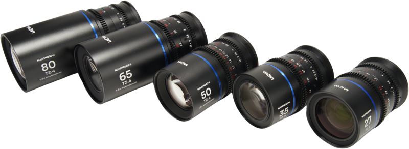 Set 5 obiective cinematice Laowa Nanomorph S35 Prime 27+35+50+65+80mm, Blue, Montura Canon RF [2]
