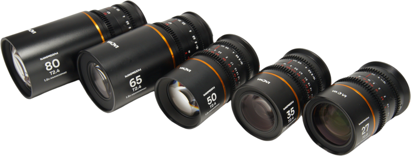 Set 5 obiective cinematice Laowa Nanomorph S35 Prime 27+35+50+65+80mm, Amber, Montura Canon RF [2]