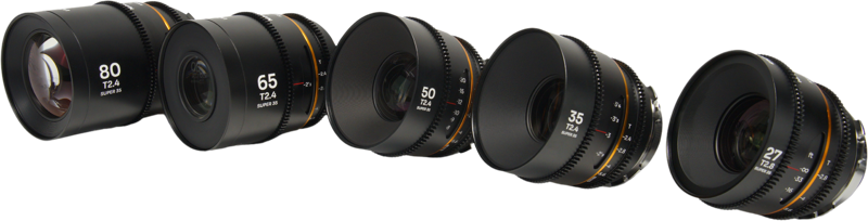 Set 5 obiective cinematice Laowa Nanomorph S35 Prime 27+35+50+65+80mm, Amber, Montura Arri PL/Canon EF [2]