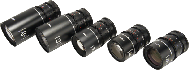 Set 5 obiective cinematice Laowa Nanomorph S35 Prime 27+35+50+65+8mm, Silver, Montura Canon RF [2]