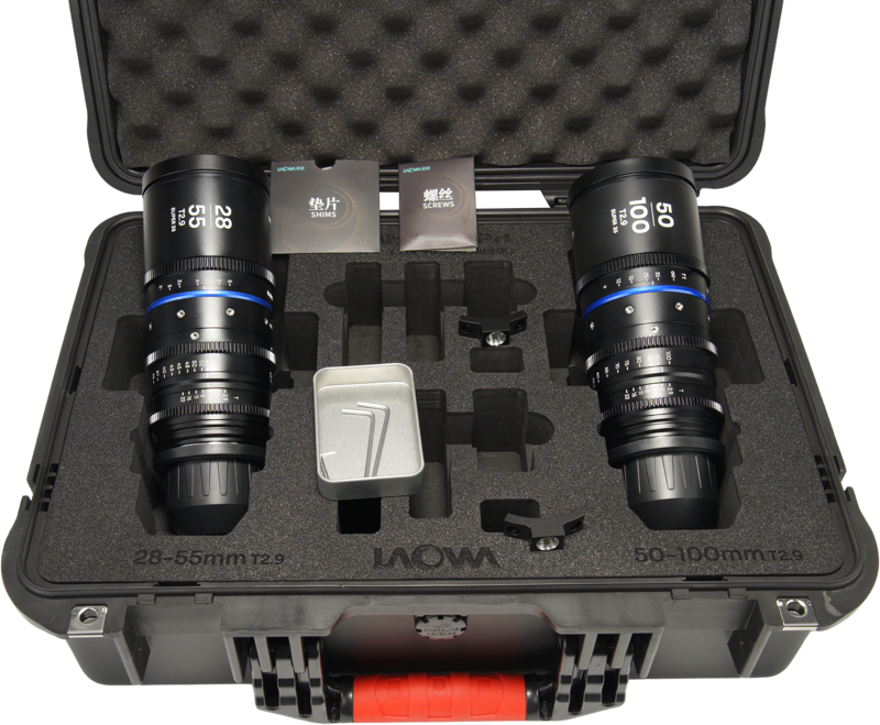 Obiectiv cinematic Laowa Nanomorph S35 Zoom 2-Lens Bundle  (28-55mm, 50-100mm), Blue, Montura Arri PL [1]