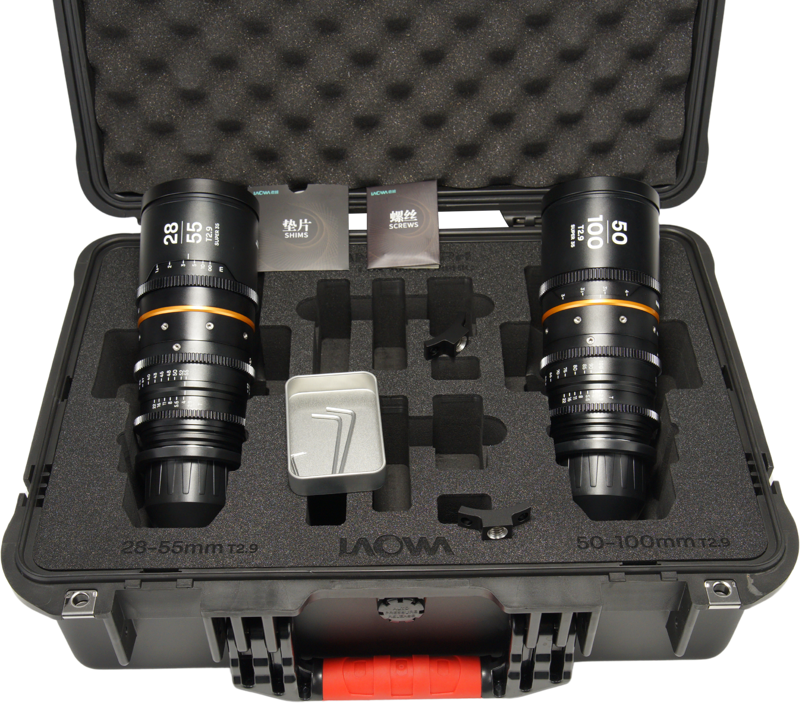 Obiectiv cinematic Laowa Nanomorph S35 Zoom 2-Lens Bundle  (28-55mm, 50-100mm), Amber, Montura Arri PL [1]