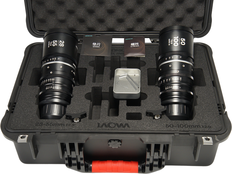 Obiectiv cinematic Laowa Nanomorph S35 Zoom 2-Lens Bundle  (28-55mm, 50-100mm), Silver, Montura Arri PL [2]