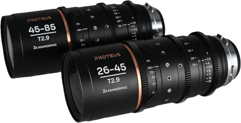 Set 2 obiective cinematice Laowa Proteus Zoom 2X Anamorphic 26-45mm, 45-85mm, Amber, Montura Arri PL/Canon EF [1]
