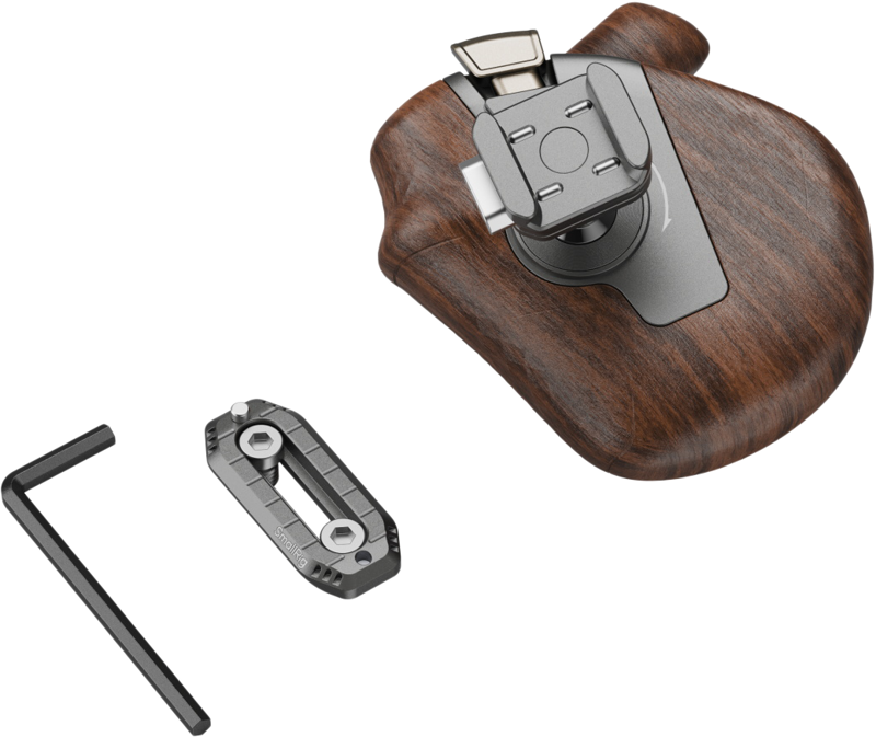 Maner din lemn cu clema NATO pe partea dreapta SmallRig 5192 ImageGrip Series [2]