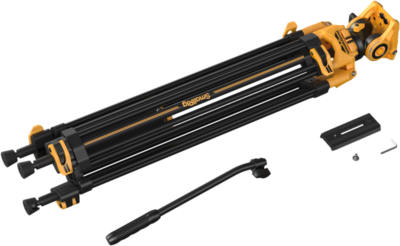 Trepied video cap fluid SmallRig 5523, AD-01 (BumbleBee Edition), 187 cm, pana la 8KG [2]