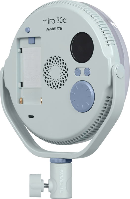 Panou LED rotund Nanlite Miro 30c, Bleu [2]