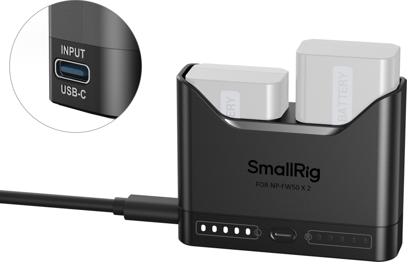 Incarcator baterii camera SmallRig 5493 pentru NP-FW50 [2]