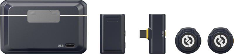 Kit lavaliere wireless Hollyland LARK M2 Mini Combo, receptor cameră, receptor USB-C [2]