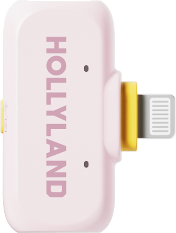 Kit lavaliere wireless Hollyland LARK A1 Combo Cloud Pink, cu USB-C, Lightning [2]