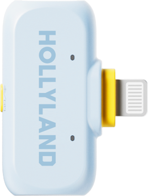 Kit lavaliere wireless Hollyland LARK A1 Combo Sky Blue, cu USB-C, Lightning [2]