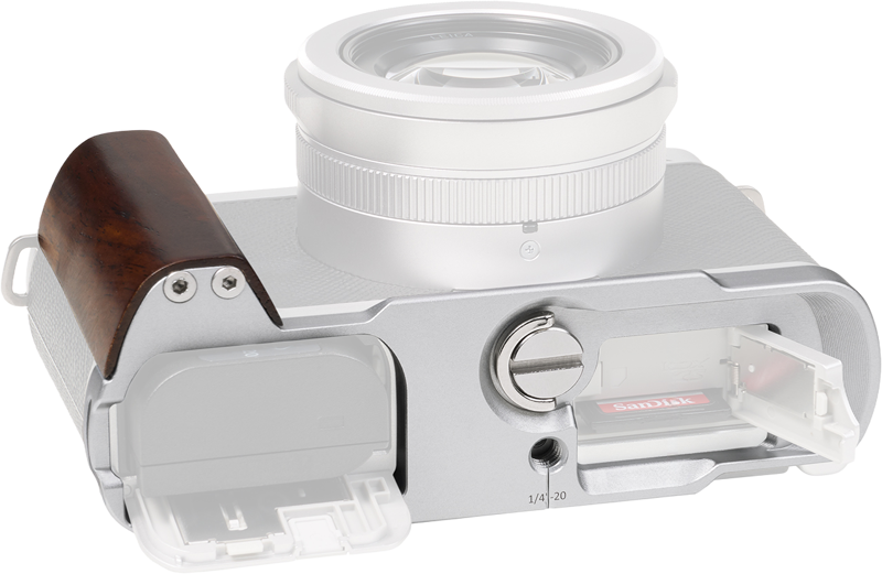 Maner de lemn cu baza L SmallRig 5943 pentru Panasonic LUMIX L10, Argintiu [2]